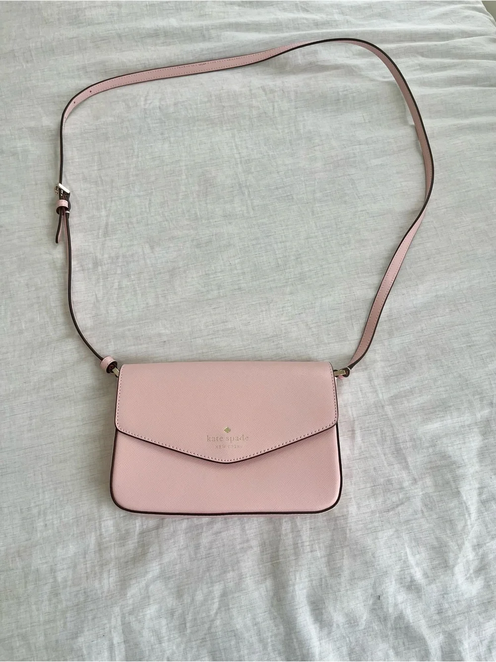 kate spade Blush Pink Saffiano Leather Crossbody
